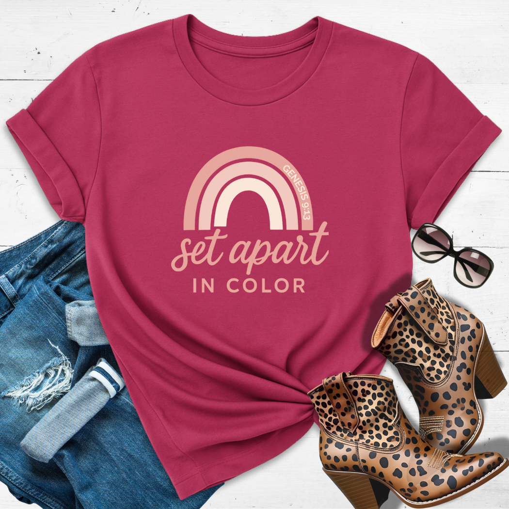 Set Apart in Color™ Tee - Holy hues. Faith-fueled flex.