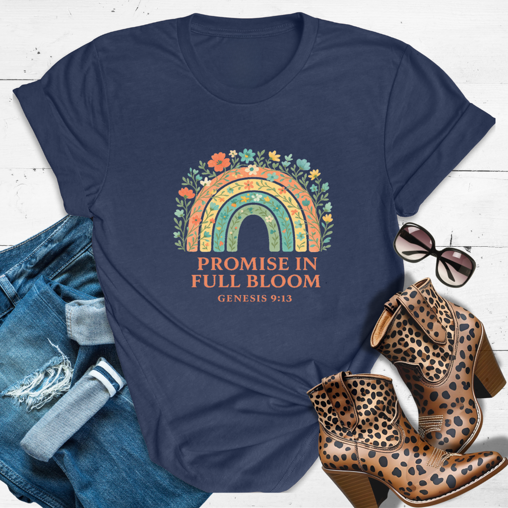 Promise in Full Bloom™ Genesis 9:13 Tee - God didn’t forget. And neither did you.