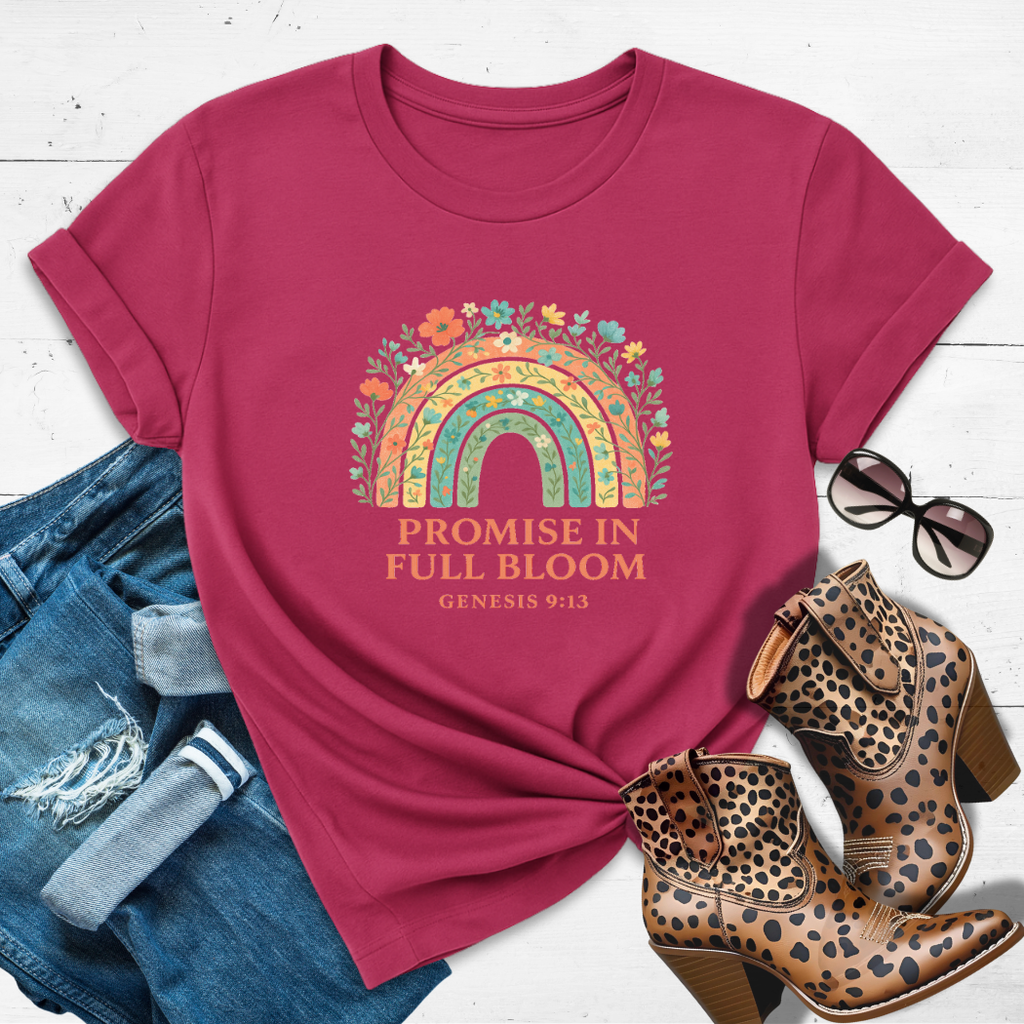 Promise in Full Bloom™ Genesis 9:13 Tee - God didn’t forget. And neither did you.