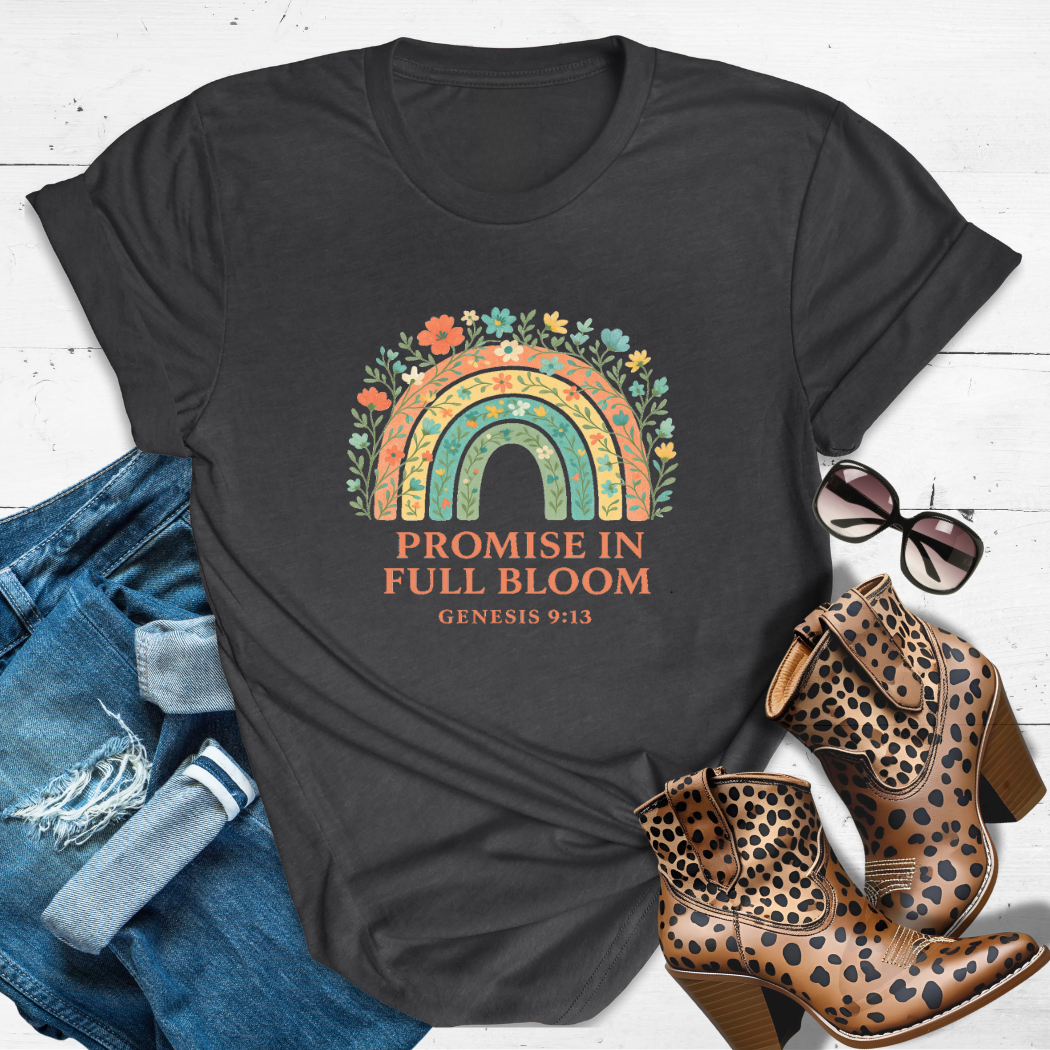 Promise in Full Bloom™ Genesis 9:13 Tee - God didn’t forget. And neither did you.