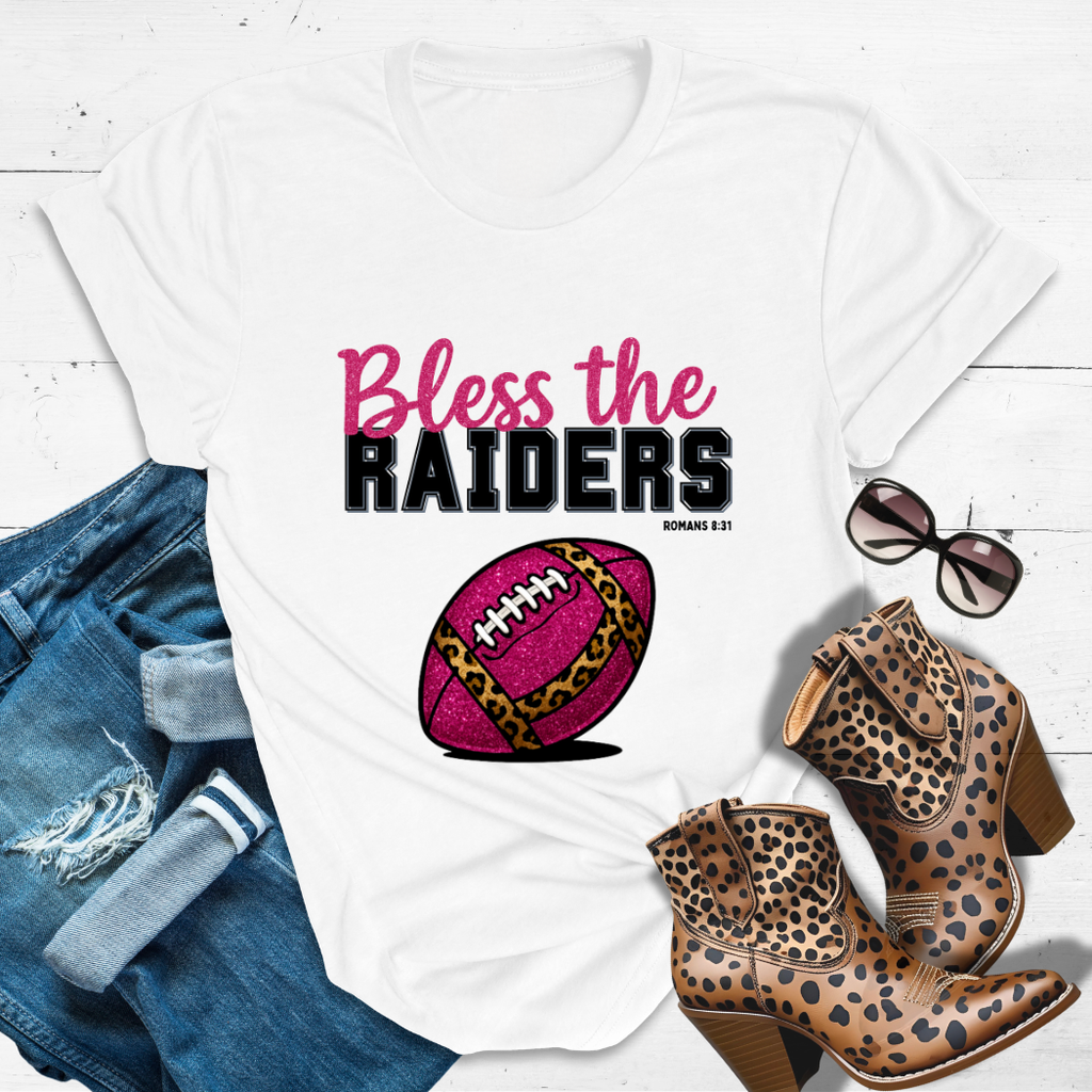 BLESS THE RAIDERS.™ — Heaven’s got favorites — and she’s loud in the stands.