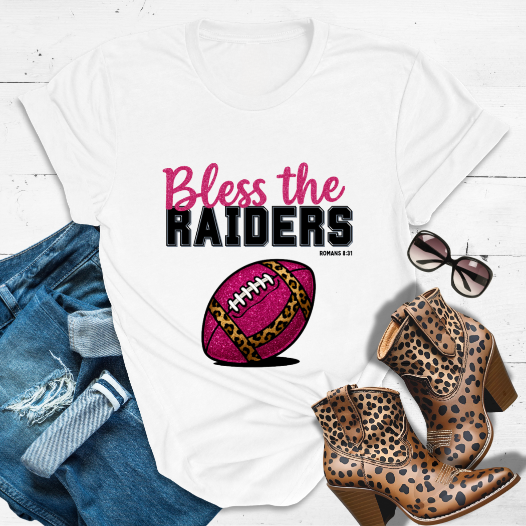 BLESS THE RAIDERS.™ — Heaven’s got favorites — and she’s loud in the stands.