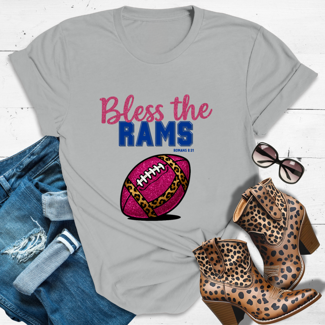 BLESS THE RAMS™ Tee — Heaven’s got favorites — and she’s loud in the stands