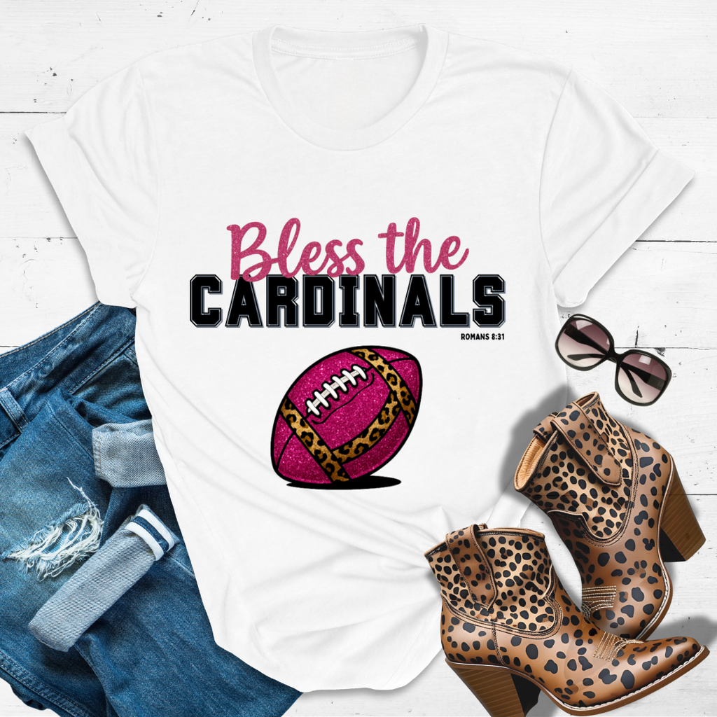 BLESS THE CARDINALS™ Tee — Heaven’s got favorites — and she’s loud in the stands.