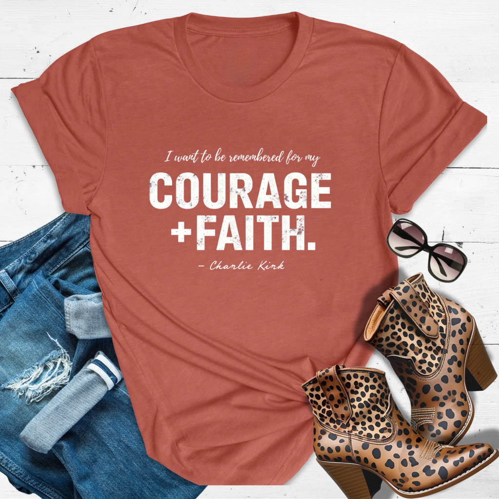 COURAGE + FAITH.™ Tee  — Charlie's legacy wish