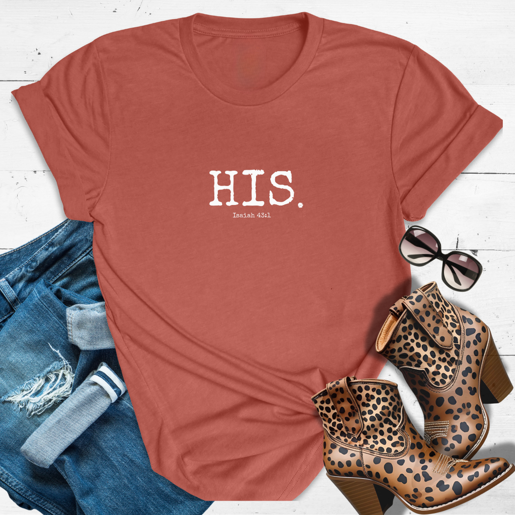 HIS.™ Tee — Claimed by the King, Covered in His Name